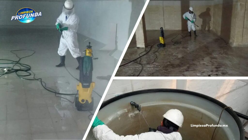 Proceso de lavado de cisternas