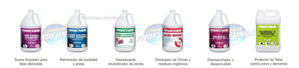 productos para lavado de salas