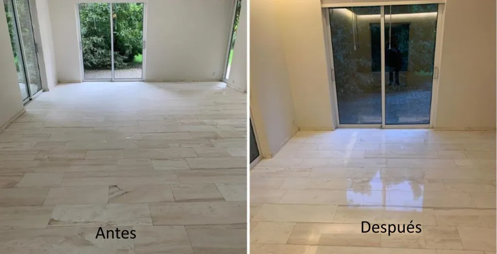 pulir y abrillantar piso